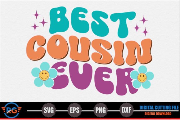 Best Cousin Ever – Retro Family SVG