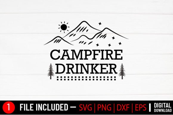 Campfire Drinker - Camping Svg Review