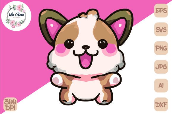 Cute Dog Vector Graphic SVG EPS PNG Review