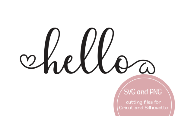 Hello Heart Printable SVG and PNG Review
