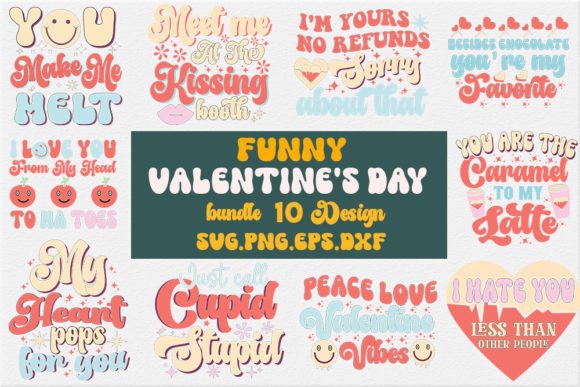 Retro Funny Valentine Svg Bundle Review